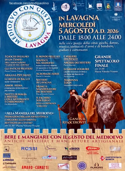 sitodipaolino's tweet photo. Tutte le Sagre del Tigullio e dintorni le trovi su sito di Paolino
https://t.co/45VbGkI4wT https://t.co/GAKiCl0TCE