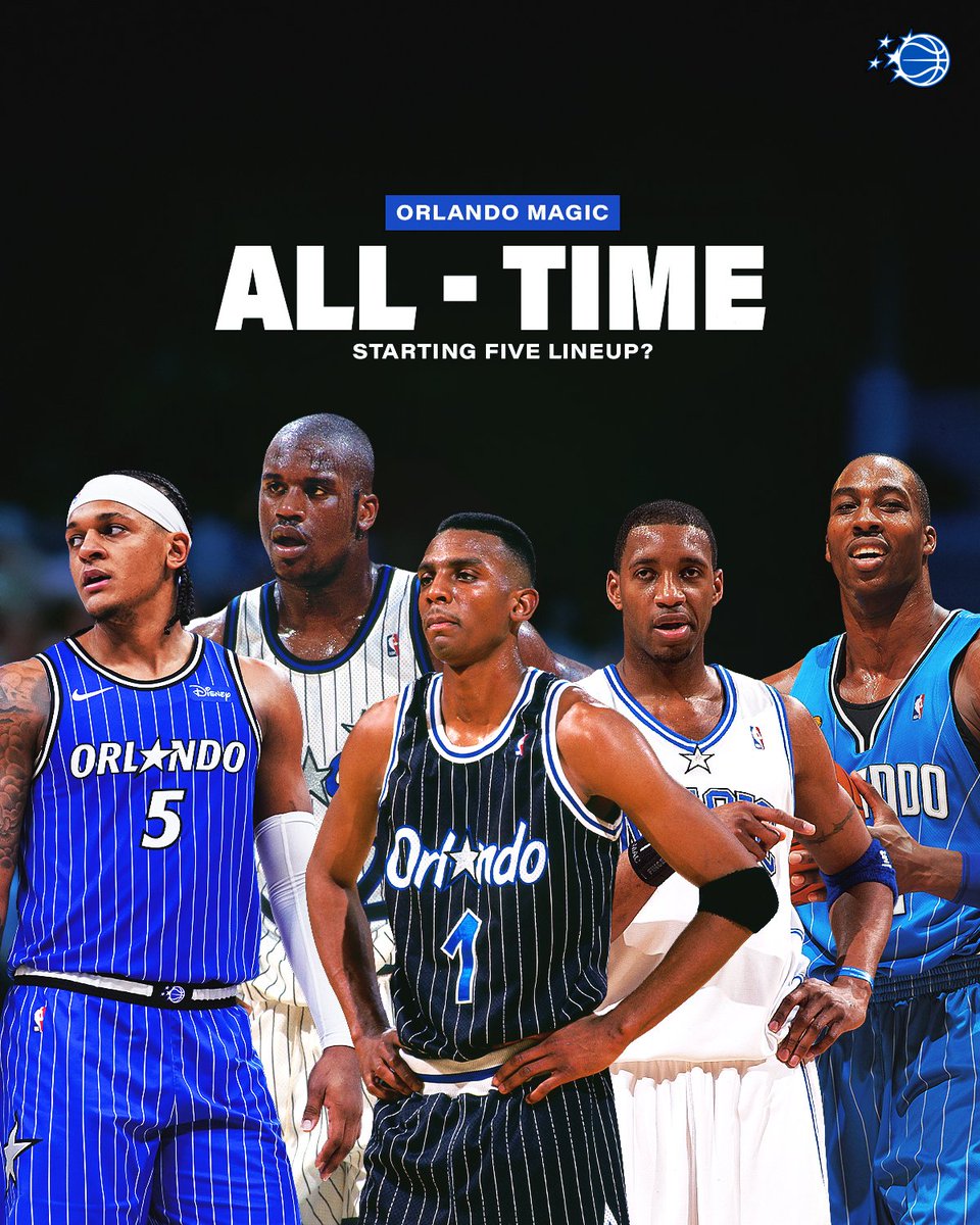 OrlandoMagic's tweet photo. what is your all-time Orlando Magic starting five?? https://t.co/rJwJoCSFpn