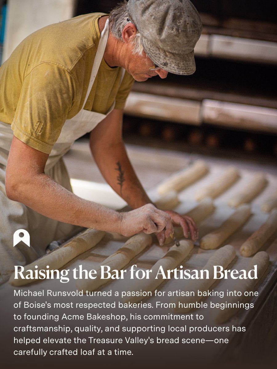 idguideofficial's tweet photo. From predawn bakes to one of Boise's most respected artisan bakeries, Michael Runsvold has spent years raising the standard for great bread. 🥖
Read his story and the passion behind Acme Bakeshop at https://t.co/9MyE5Gpb3E!
#IDGuide https://t.co/trPU7M9XKW