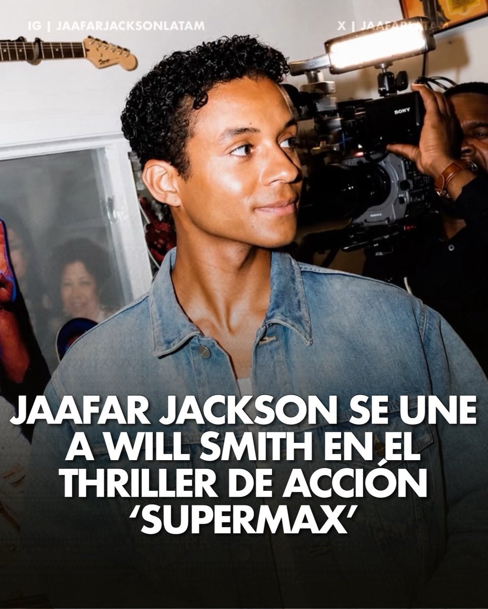 JAAFARLATAM's tweet photo. ÚLTIMA HORA! 🔥 Jaafar ha sido elegido para formar parte del elenco de 'Supermax', el próximo thriller de acción protagonizado por Will Smith!

¡Este será uno de los primeros proyectos de Jaafar tras interpretar a Michael Jackson en el esperado biopic! https://t.co/2Ck8hoxN0v