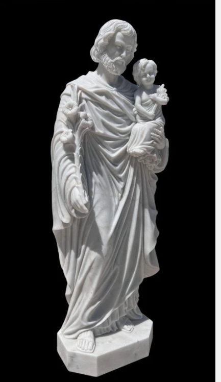 BrendanTHamtil's tweet photo. Carved Marble Church Statue of St. Joseph with Child, 72" ht. for sale! Asking for $8,500! Contact us at 913-710-0025!
#Catholic #CatholicChurch #SacredArt #ChurchRestoration #ChurchRenovation #HighAltar #Tabernacle #Monstrance #CatholicStatues #ChurchFurniture #LiturgicalArt https://t.co/hYSz1RCegZ