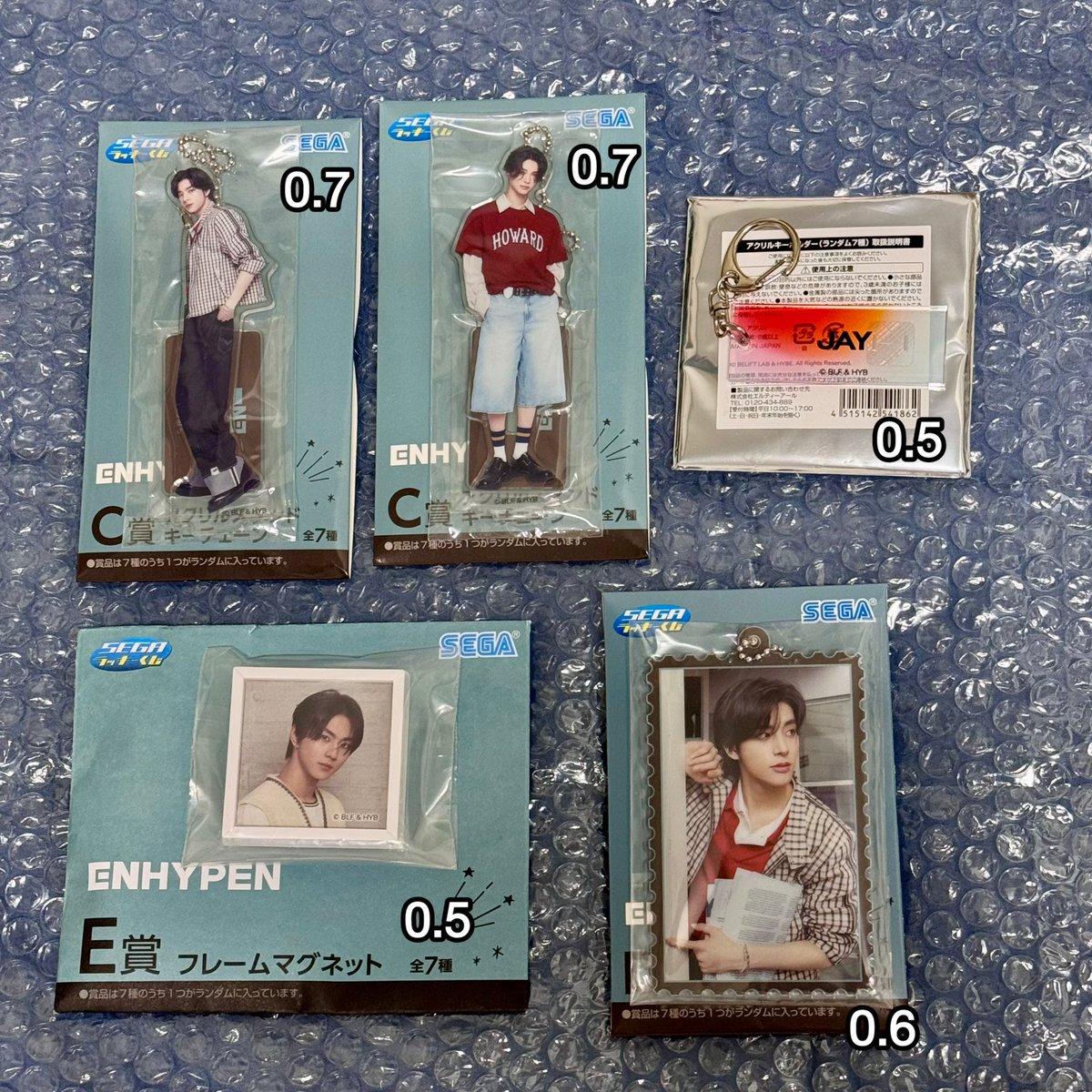 pocketz7Sales's tweet photo. 하이픈 일본 반다이 세가 양도
WTS ENHYPEN BANDAI | SEGA JP 🇯🇵

준등기 0.18
디엠 주세요 / DM me please 💌

정원 jungwon 제이 Jay 제이크 Jake 성훈 Sunghoon 선우 Sunoo 니키 Niki 희승 Heeseung 에반 Evan https://t.co/bsUsb2IqLs