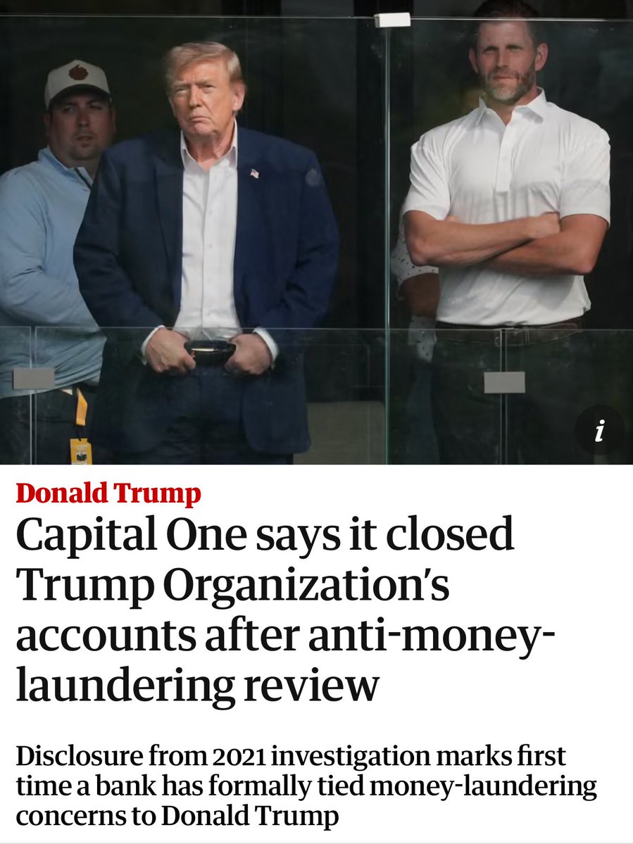 aintscarylarry's tweet photo. Capital One told trump “What’s in your wallet? Well not our money because we don’t do business with money launderers” and it was barely a blip on the news radar. But… but… Hunter Biden’s paintings! 🙄 Give me a goddamn break. https://t.co/rGU054DaKB