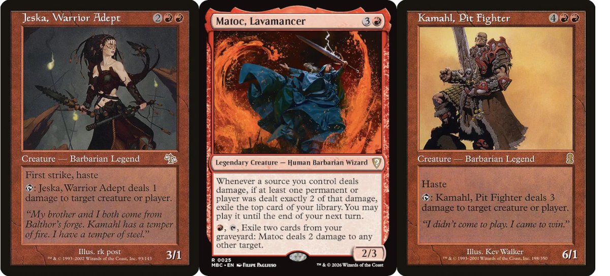 UntapDeck's tweet photo. So if you put Matoc and his grand-kids together, they can take out the enemy 1, 2, 3 🤣 

#magicthegathering https://t.co/XufUxUMjEY