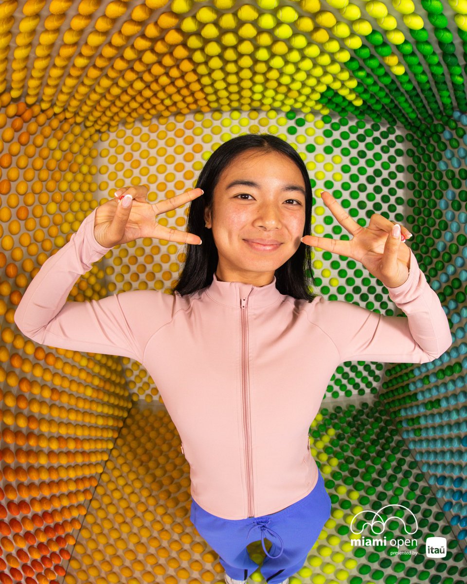 MiamiOpen's tweet photo. First @wta title mood ✌️🇵🇭

#AlexEala | @mubadaladcopen https://t.co/lRq97sK172