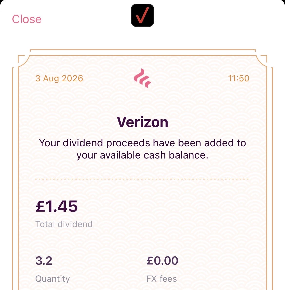 TheIncomeMaker's tweet photo. It’s the first business day of August, & the dividend income has started already.
$VZ #WKP #UU $T rolling in.
💷👍🏻 https://t.co/gqRF9rtobr
