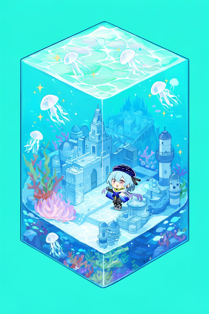 Rhine_Official's tweet photo. Made with NovelAIDiffusion V5
使用NovelAIDiffusion V5制作
Teaser for discordians
"Isometric and diorama-style compositions" 
(Whipped by Aini)
@Ainiwaffles https://t.co/ARJOl9hcoj