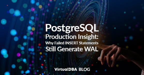 virtual_dba's tweet photo. Think rolled-back INSERTs don't generate WAL in PostgreSQL? Think again.
Failed INSERT statements can still contribute to WAL growth, impacting storage and production performance.
Learn why—and what to monitor—in our latest blog:
https://t.co/7lIrB7th6X
#PostgreSQL #DBA #WAL https://t.co/ugYdxUTIHz