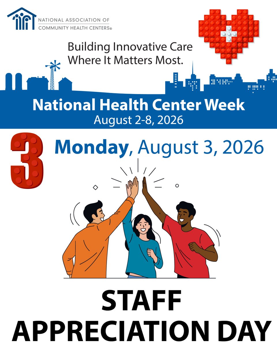 NTACHC's tweet photo. It's Staff Appreciation Day! We thrive because of our dedicated providers and staff who contribute to your healthcare. We thank our staff for their dedication! https://t.co/HoKc5xg3Vl