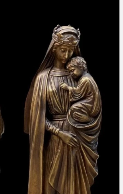 BrendanTHamtil's tweet photo. Bronze Religious Church Statue of Mary with Child, 24" ht. for sale! Asking for $4,500! Contact us at 913-710-0025!
#Catholic #CatholicChurch #SacredArt #ChurchRestoration #ChurchRenovation #HighAltar #Tabernacle #Monstrance #CatholicStatues #ChurchFurniture #LiturgicalArt https://t.co/mKbwK8KqIx