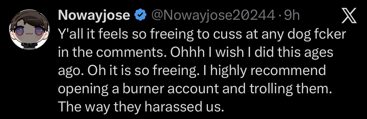 mocheekzzz's tweet photo. @aobabywolfie @kissN_tell27 also openly admitting to creating a hate/harassment account just to bully Valko supporters in a comments section is wild https://t.co/KJuLt8I3UL