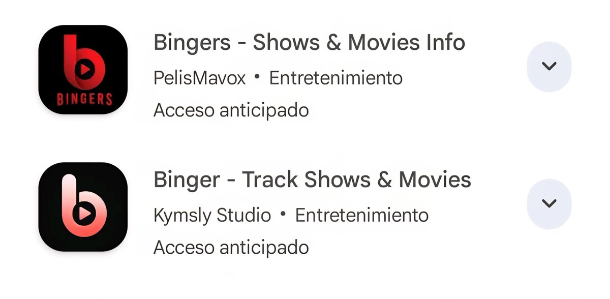 agustigr's tweet photo. @bingersapp Is the first one official? I know the second on the list is not @bingersapp https://t.co/blhWFe6ZL2