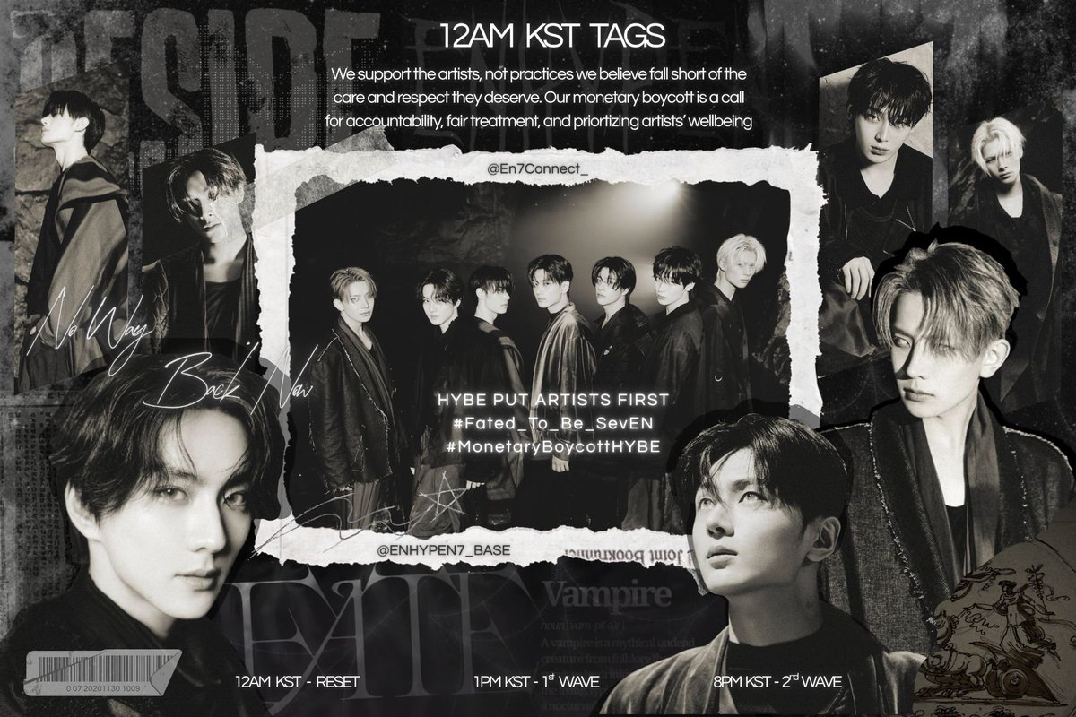 lov90768's tweet photo. Today's tag

We support the artists, not practices we believe fall short of the care and respect they deserve. Our monetary boycott is a call for accountability, fair treatment, and prioritizing artists' well-being. 

HYBE PUT ARTISTS FIRST
#Fated_To_Be_SevEN
#MonetaryBoycottHYBE https://t.co/2gvUVlf2pu
