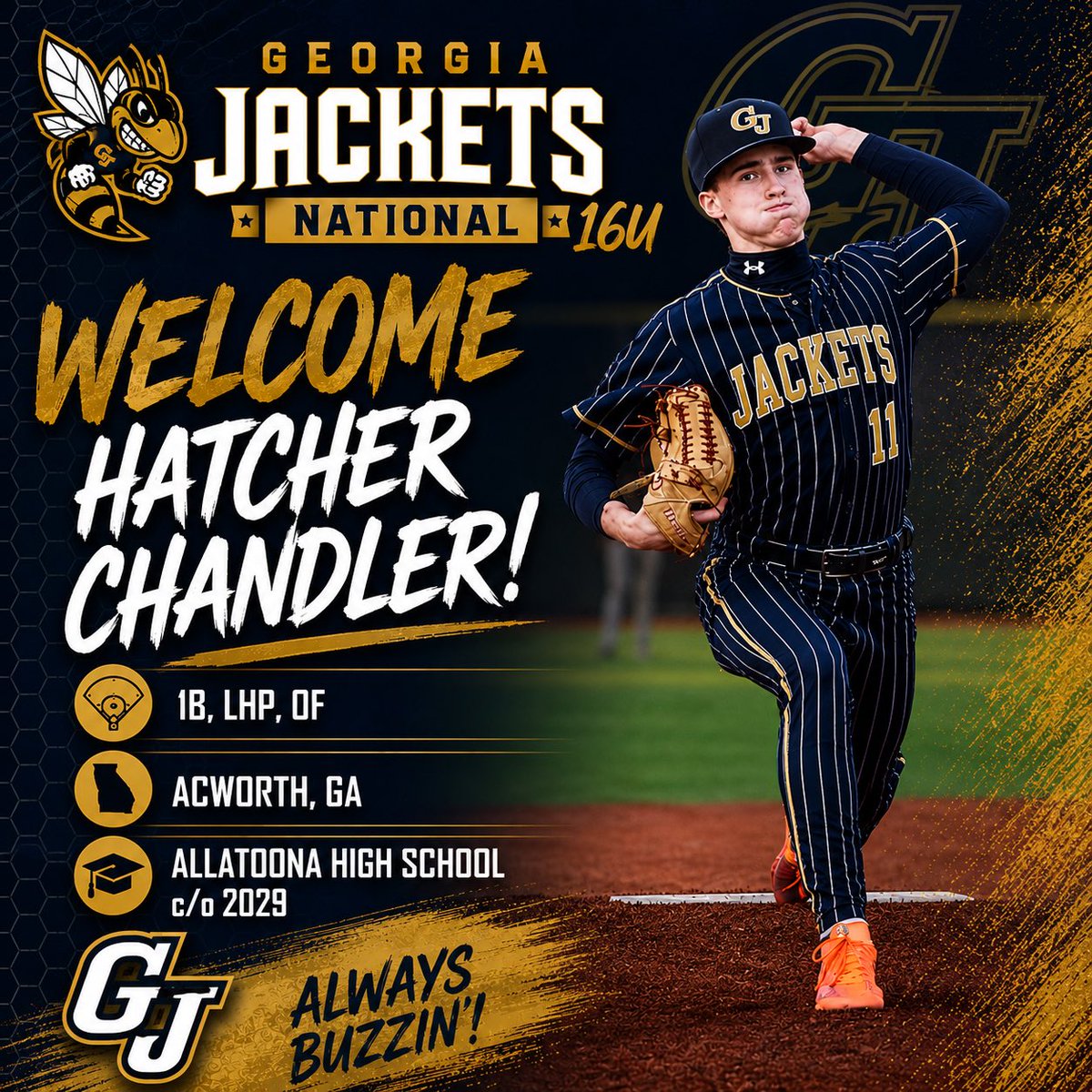 RLW_GAJackets's tweet photo. Welcome to 4️⃣ new 🐝’s to the rising 16u @GeorgiaJackets National team!

Let’s GOOO!!! 🐝 

@ZekeDotson2010 
@Paxton_Jennings 
@HChandler2029 
@brodysapp1 https://t.co/pPogvRDaz1