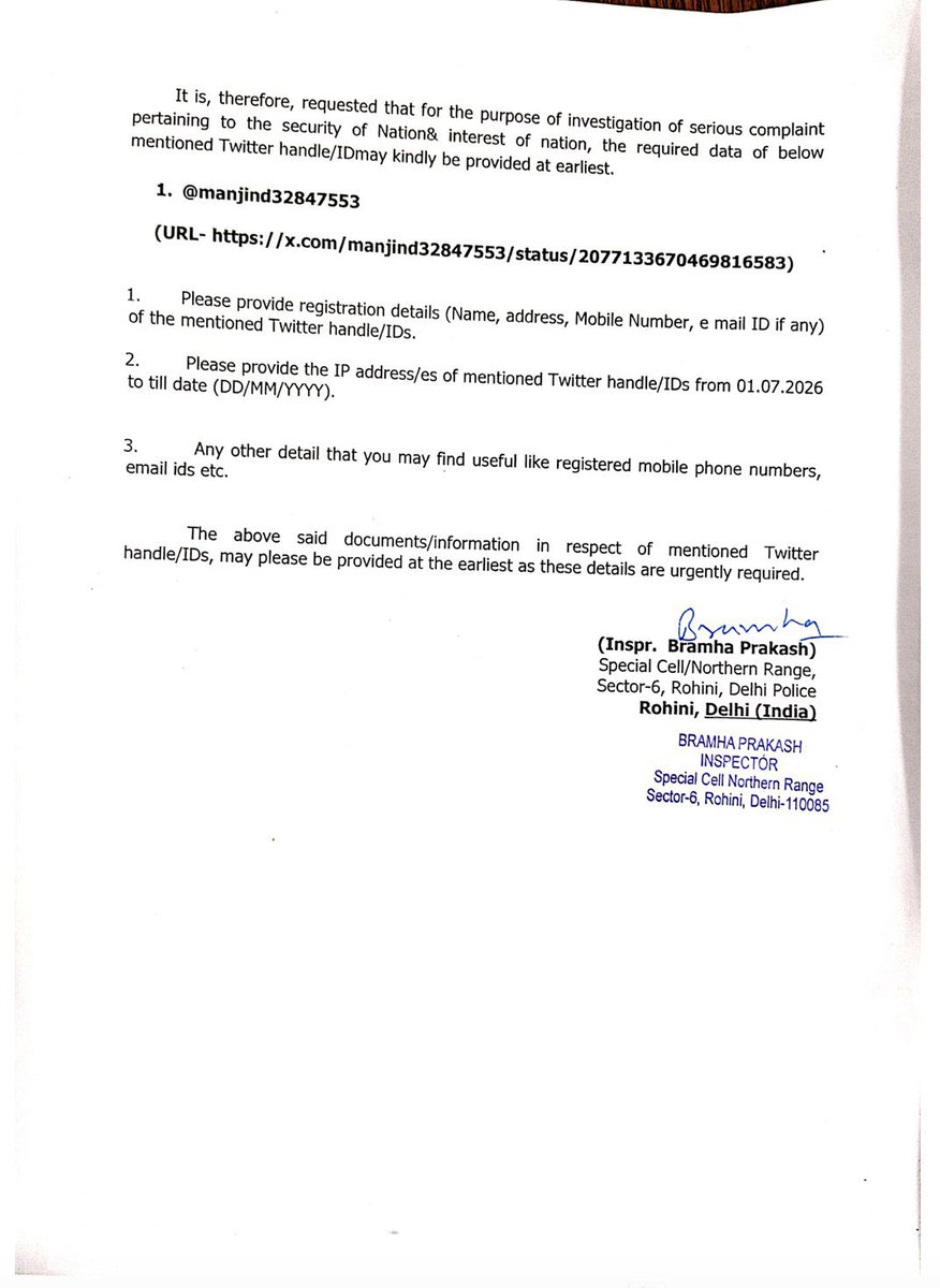 GurpreetSSahota's tweet photo. Why do Indian intelligence agencies seek to know the whereabouts of a Canadian Sikh from his email account, mobile number and IP address? 

@rcmpgrcpolice @CSIS @gary_srp should act before it’s too late. https://t.co/ugDwoV3Amf