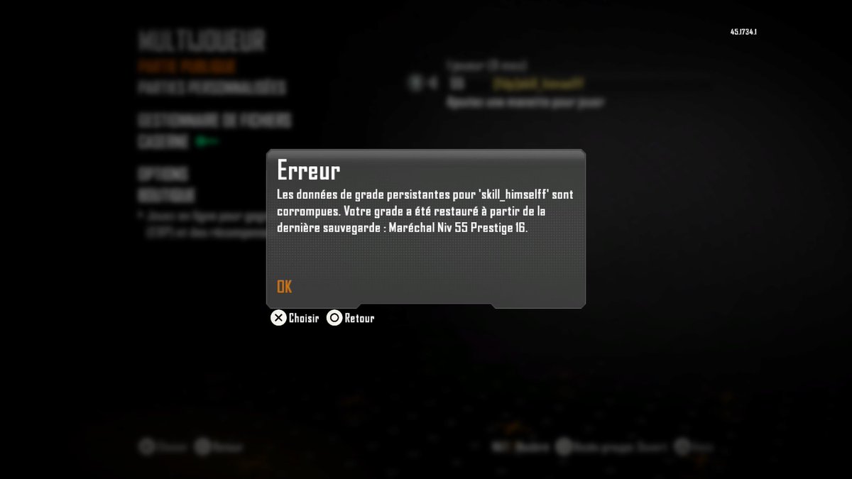lapwas14's tweet photo. @IShxnooo @Robinouze84 @Treyarch @CallofDuty @IronGalaxy J’avais sa aussi sauf que j’augmentais et tout mais ils m’ont remis prestige 16 mais la bloquer (activition) https://t.co/DCjxwo61DC