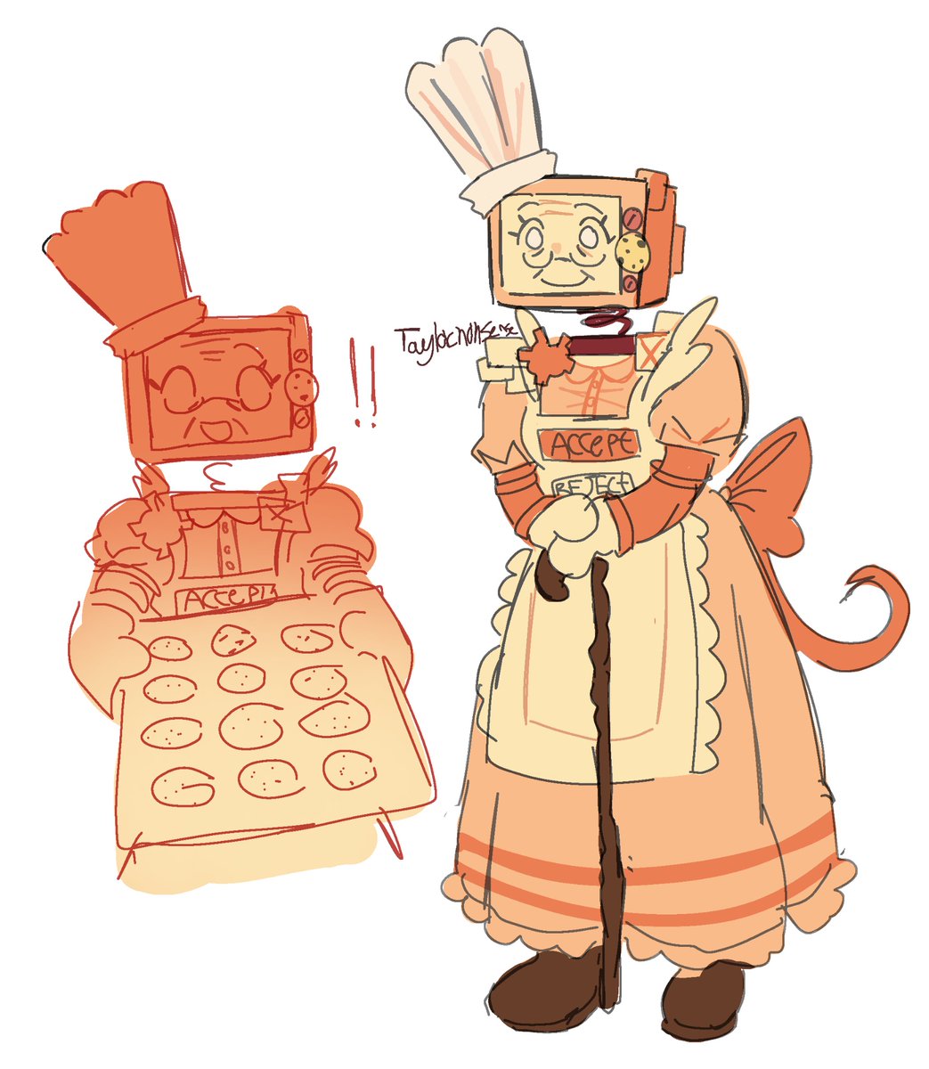 Taylor_nonsense's tweet photo. Drew cookieware as an actual grandma 

#dieofdeath https://t.co/twwFUH6bDi