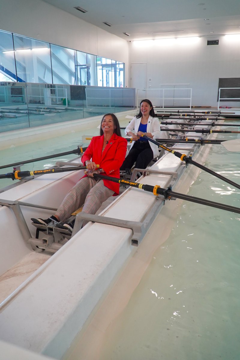DOEelectricity's tweet photo. U.S. 2028 Olympics powered by AMERICAN ENERGY. 🇺🇸⚡️

The Energy Department’s @DOEElectricity team toured @RiversportOKC, the venue that will host the Olympic Canoe Slalom at LA28 and get Team USA across the finish line. https://t.co/3THP6f053x