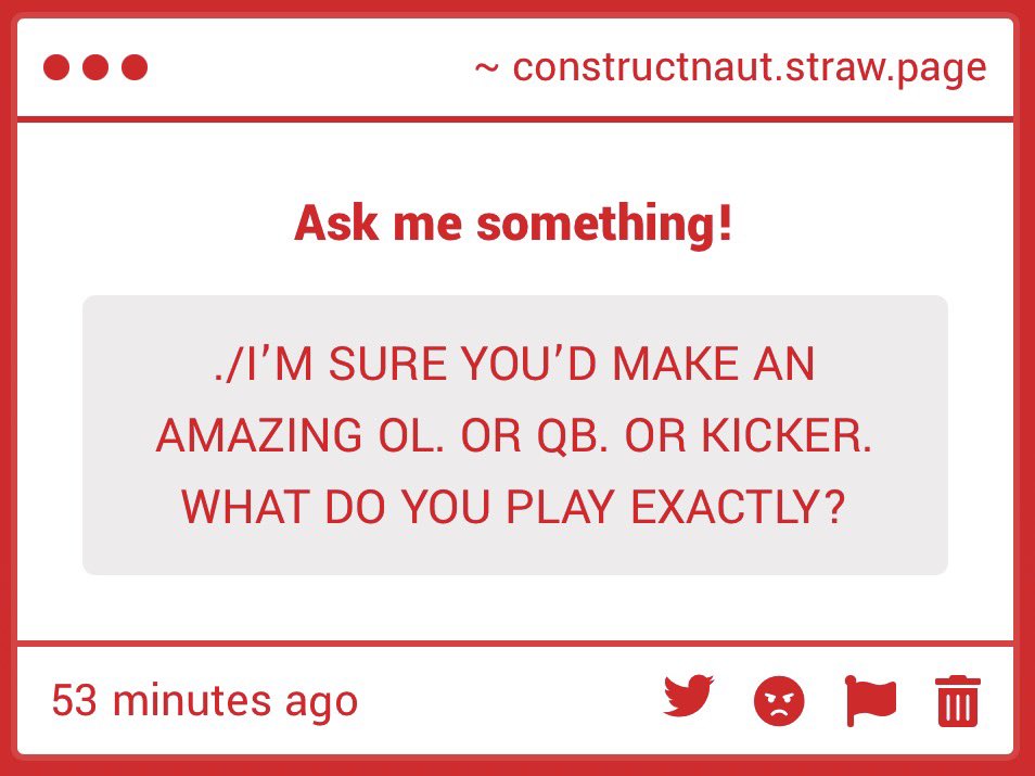 ConstructNaut's tweet photo. When I Had My Teammates I Would Be Quarterback If This Helps 

Its Been Honestly So Long , Thinking Of It , I Would Be So Rusty To Play Haha https://t.co/m8SDzorCEH