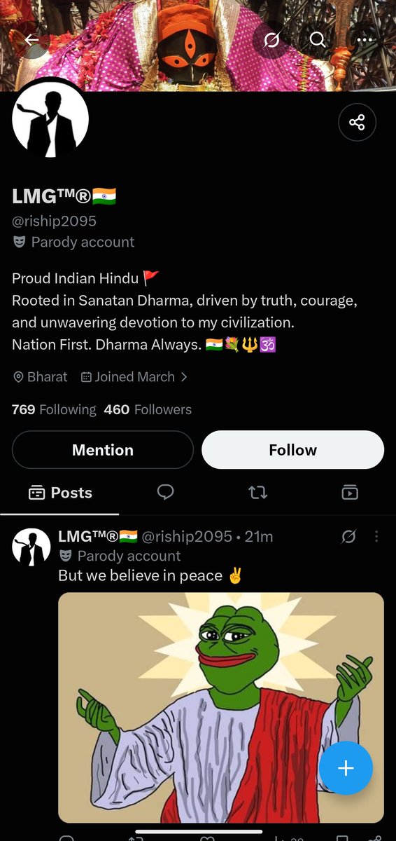 jokerrr2_0's tweet photo. "Proud Hindu" https://t.co/T3E9SUQpDU