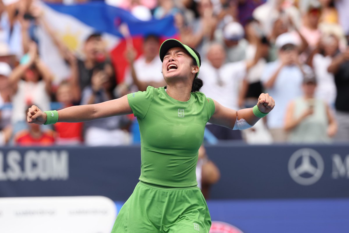 mubadaladcopen's tweet photo. History MADE 🙌

Alex Eala becomes the first Filipina to be crowned a @WTA champion!

#MubadalaDCOpen https://t.co/SigkevmrjS