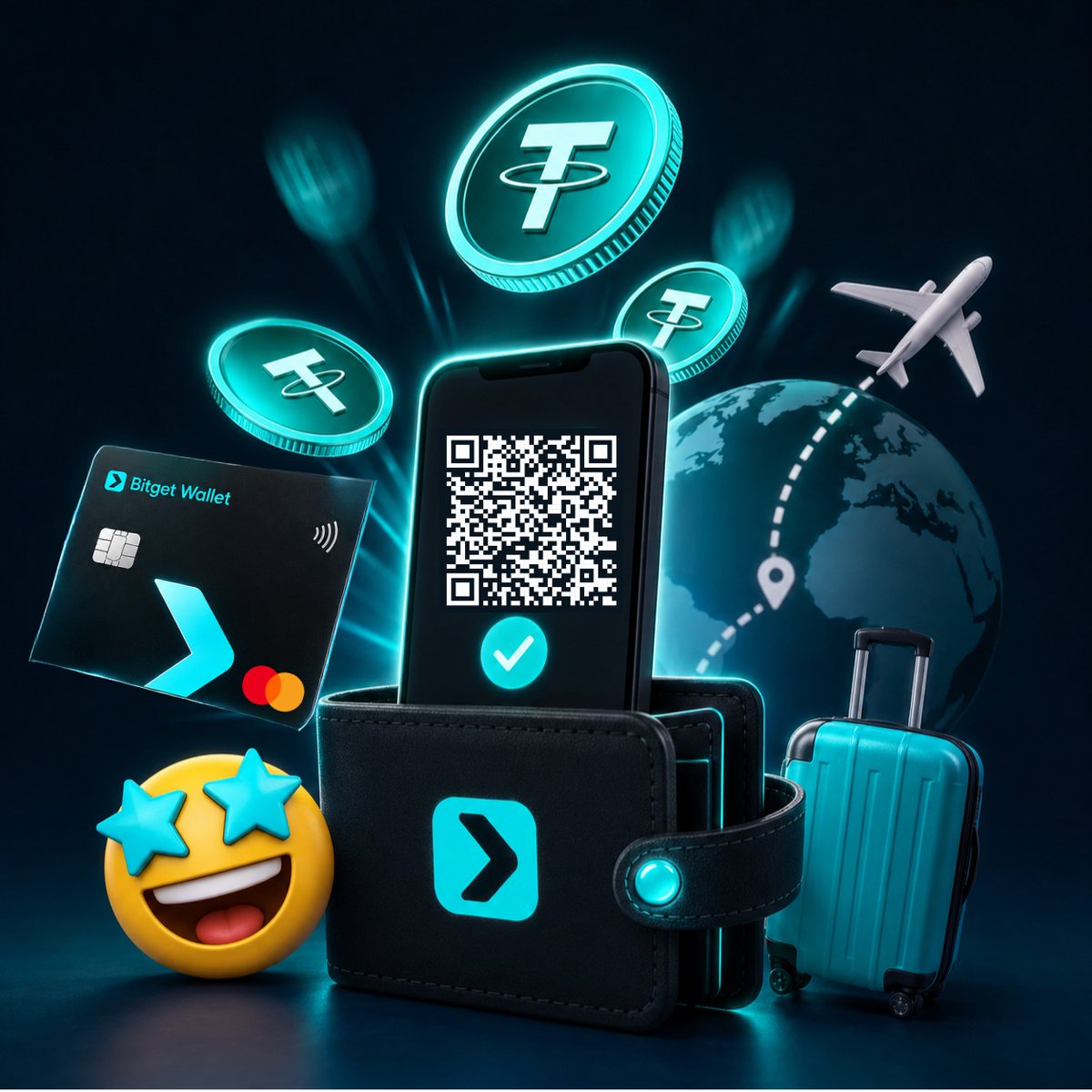 BitgetWalletES's tweet photo. 💸 Repartimos 150 USDT entre la comunidad esta semana.

¿Cómo? Contanos esa vez que la wallet te salvó: sin efectivo, sin la tarjeta del banco, en otro país… y pagaste igual con QR o con la card. Bonus si te acordás de la cara del que te vio hacerlo 😂

Para participar:
✅ Seguinos
✅ Contalo en un reply

💰 Ganan 3 personas, 50 USDT cada una, este viernes 7,directo a tu wallet.

Y si llegamos a 2.850 seguidores antes del viernes, ganan 4 en vez de 3 🩵