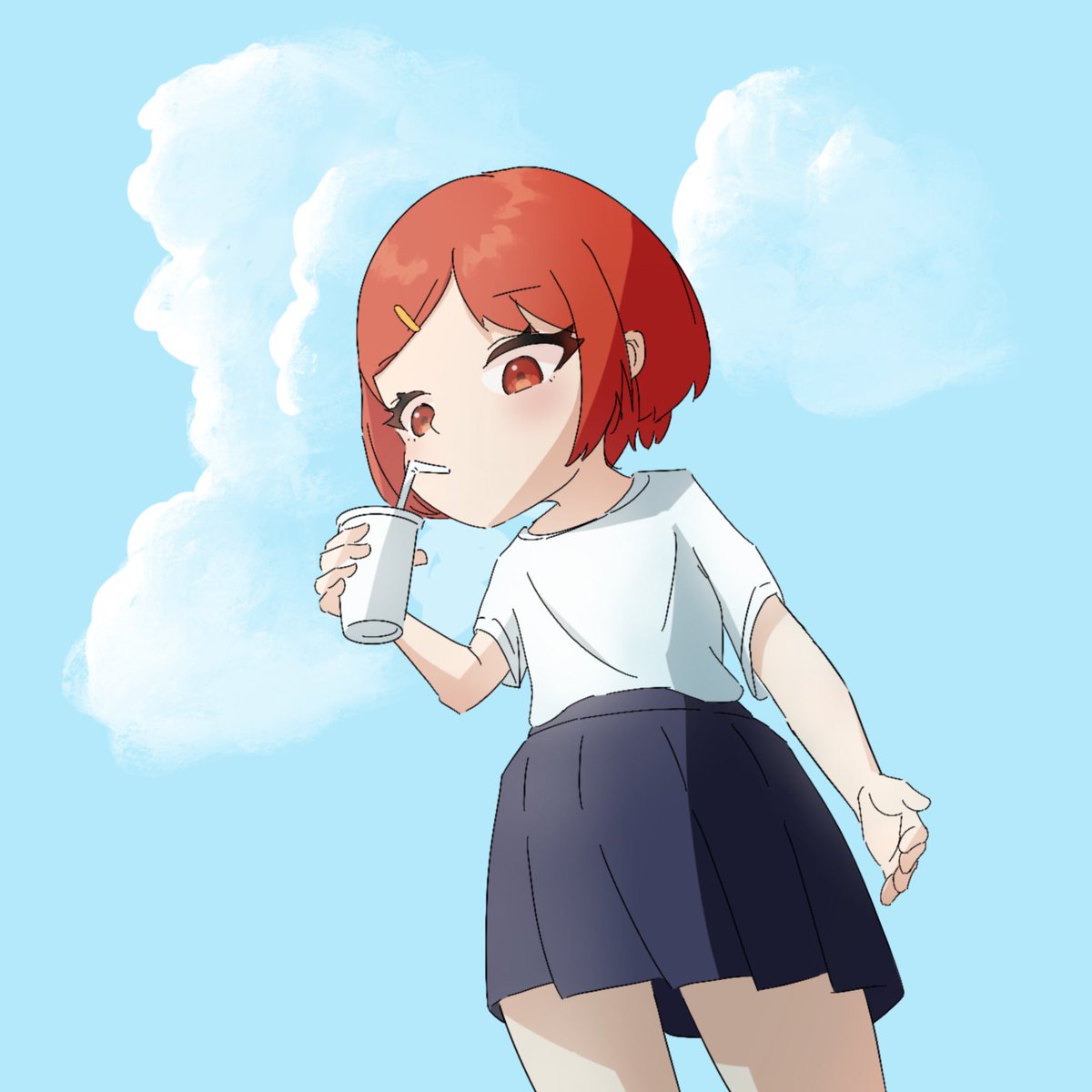 blend7510's tweet photo. 水分補給
#イラスト https://t.co/0slrSEB2JK