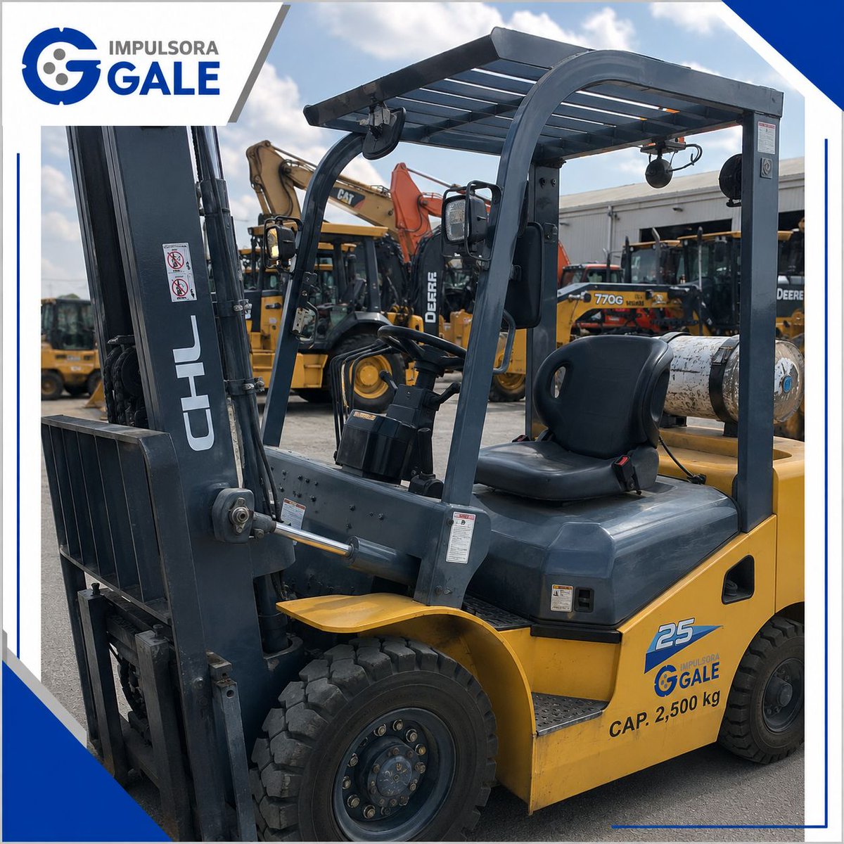 impulsoragale's tweet photo. Montacargas en Venta. #AllendeNL - marca #CHL capacidad para 5,500 libras, Motor #Nissan, Gas LP. Equipo año 2022. $ 220,000.00 mxn mas iva https://t.co/5xZValBo54