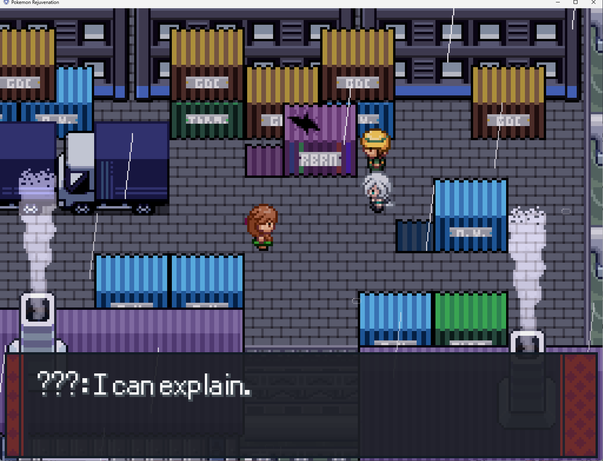 RejuvTrivia's tweet photo. There is an extension to the Dangerous Pokemon quest if the player has a completed Reborn save file.

This leads to a battle with Sandy. If you win, she gives you the Victreebelite and trades you a Gliscor. https://t.co/5O23djE9gI