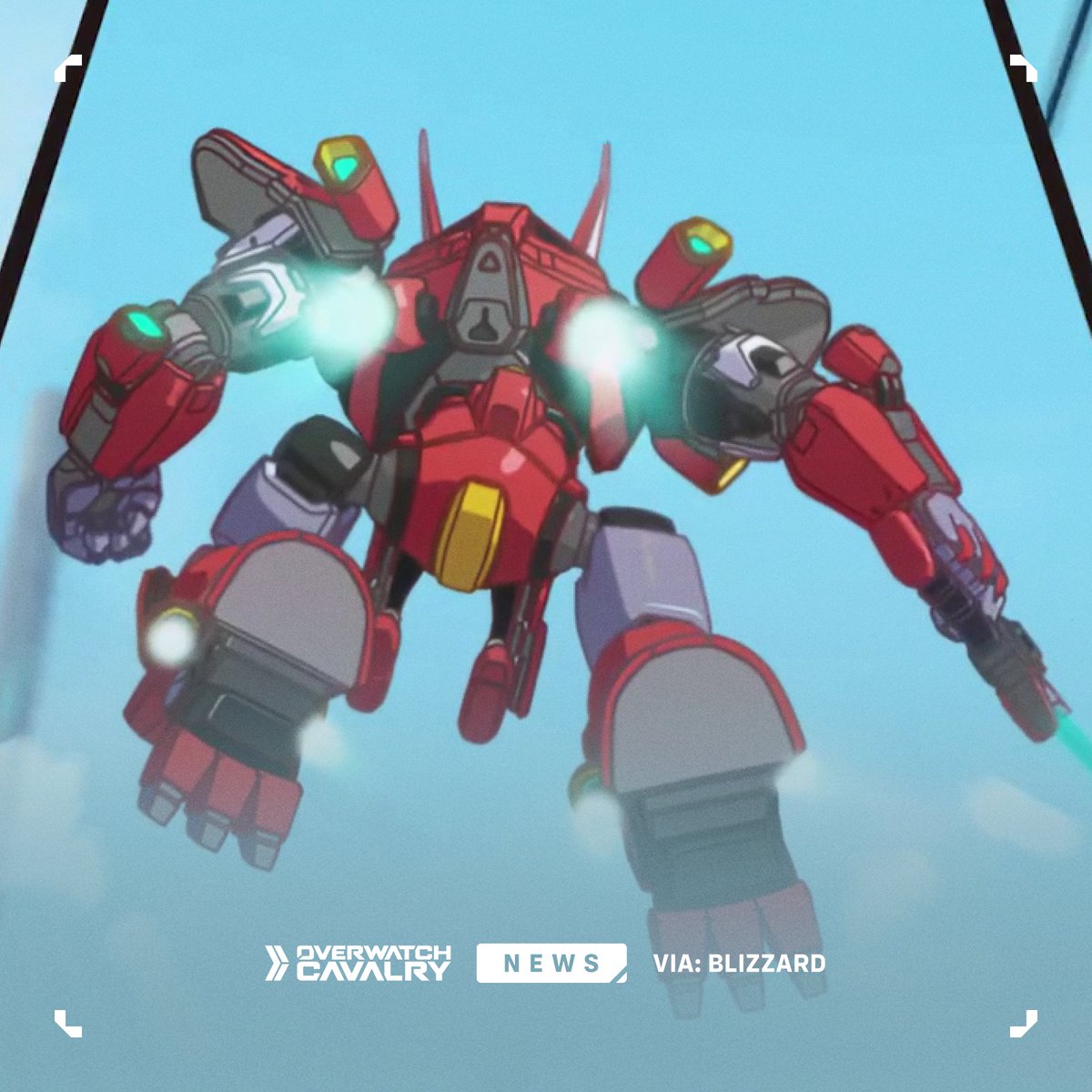 OWCavalry's tweet photo. First Look at DMon's Mech, Beast, in #Overwatch 🛡️ https://t.co/jT0Rnn2VXU