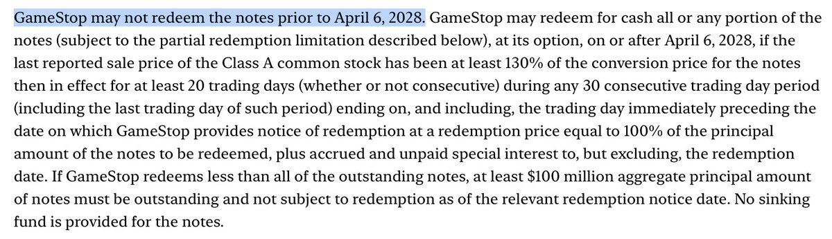 WhatCanIMT's tweet photo. 😈 GameStop didn't initiate exchange on these notes. Someone needed $GME shares on the C35 deadline for the DTCC's 6/29 Market Disruption and used these Convertible Notes to get them. 
❤️ C35 deadlines
https://t.co/R0B47n0nPt https://t.co/OFrcmaGH7M