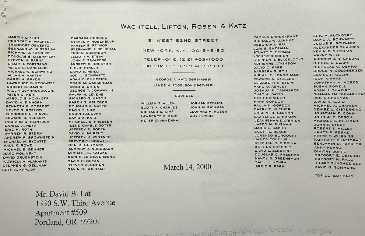 DavidLat's tweet photo. In "Judicial Notice (08.02.26): Whither Wachtell?":

- leading litigators leave Wachtell Lipton for a rival

- the Trump administration tries to revive a ‘zombie court’

- Milbank announces special bonuses (again)

LINK: https://t.co/pJtnVW7ZAJ https://t.co/5ekc5iDfu7