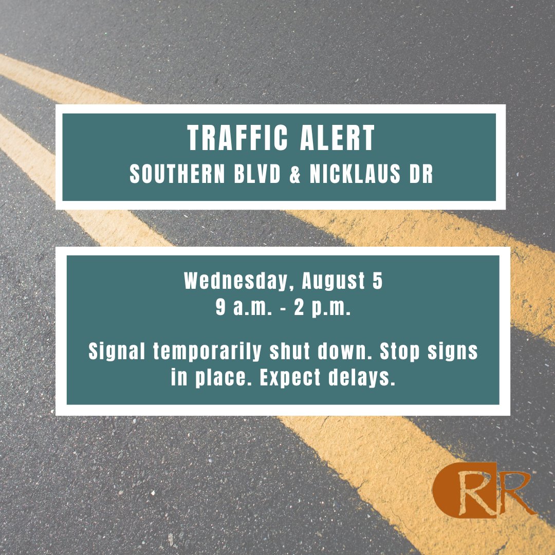 RioRanchoNM's tweet photo. Traffic Alert: Southern Blvd &amp; Nicklaus Dr https://t.co/18M11Wn3jl