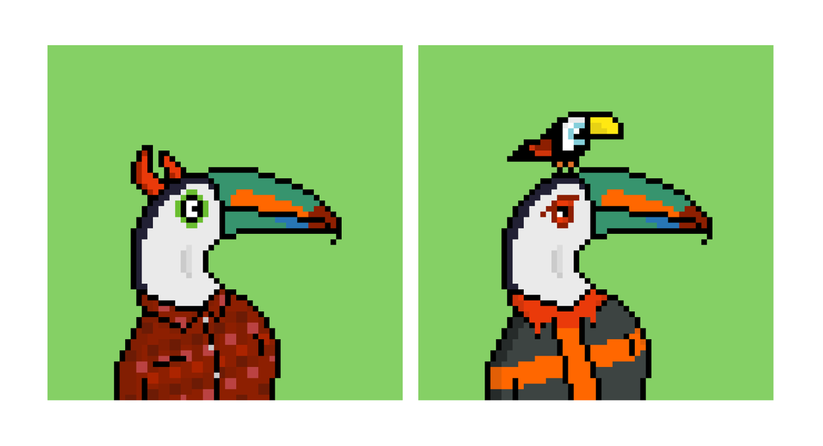 LoikaArts's tweet photo. Random two ToucansHood. https://t.co/jv6LN6h1NO