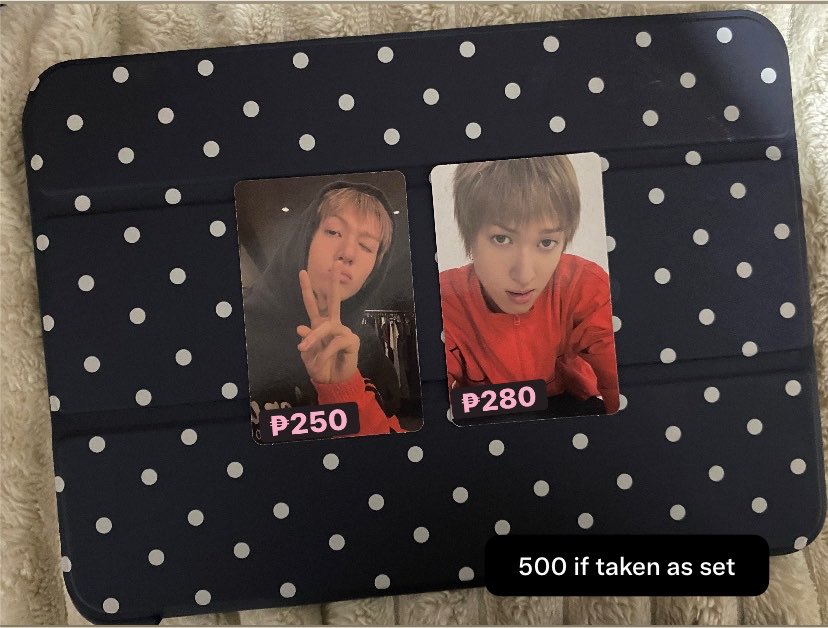 chaeiblossom's tweet photo. wts lfb ⋆˚꩜｡

⟡ juhoon dice
⟡ martin studio
⟡ greengreen magnet

- all onhand | ₱ on pic
- payo or 3 days dop
- 50% ndrp
mop: gcash | mod: j&amp;t
୨୧ dm or comment to claim !
𐙚⋆°🦢｡⋆♡ #chaecloud 

like &amp; rt pls 💞

t. cortis juhoon martin keonho photocard #coertwt https://t.co/rFWQcKUMzh
