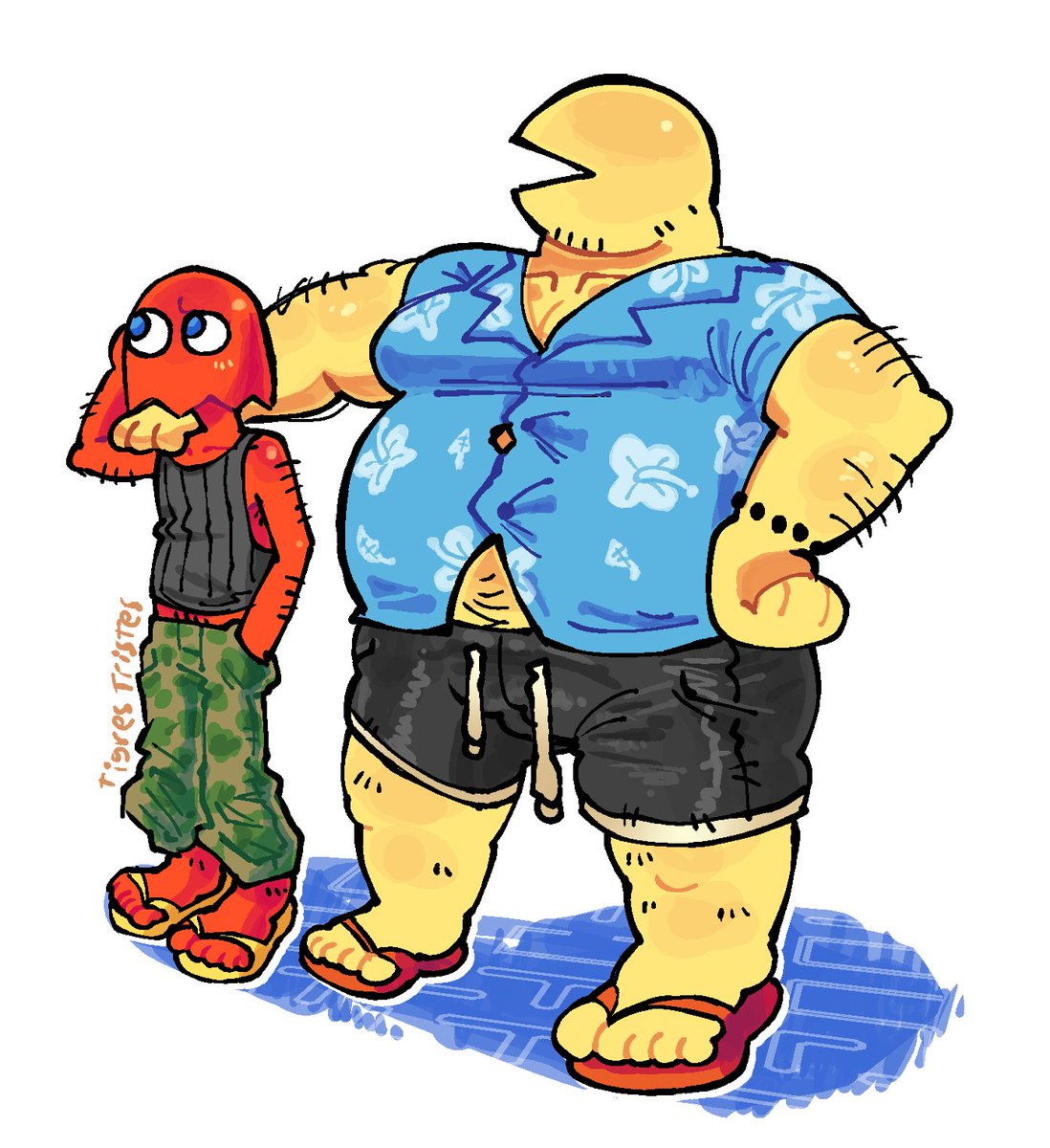 Tinysadtiger's tweet photo. pacman... yaoi..?

#furryart #bara https://t.co/zd66KBve5D
