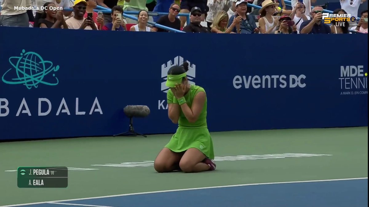 OneSportsPHL's tweet photo. CHAMPION AT LAST! 🇵🇭🏆

Alex Eala is officially a WTA Tour champion, rallying from a set down to defeat World No. 3 Jessica Pegula, 4-6, 6-4, 6-0, and capture the 2026 #MubadalaDCOpen, her first-ever WTA Tour title and maiden WTA 500 crown.

#WTA #AlexEala

📸 Premier Sports 2 https://t.co/NZzie2wTmH