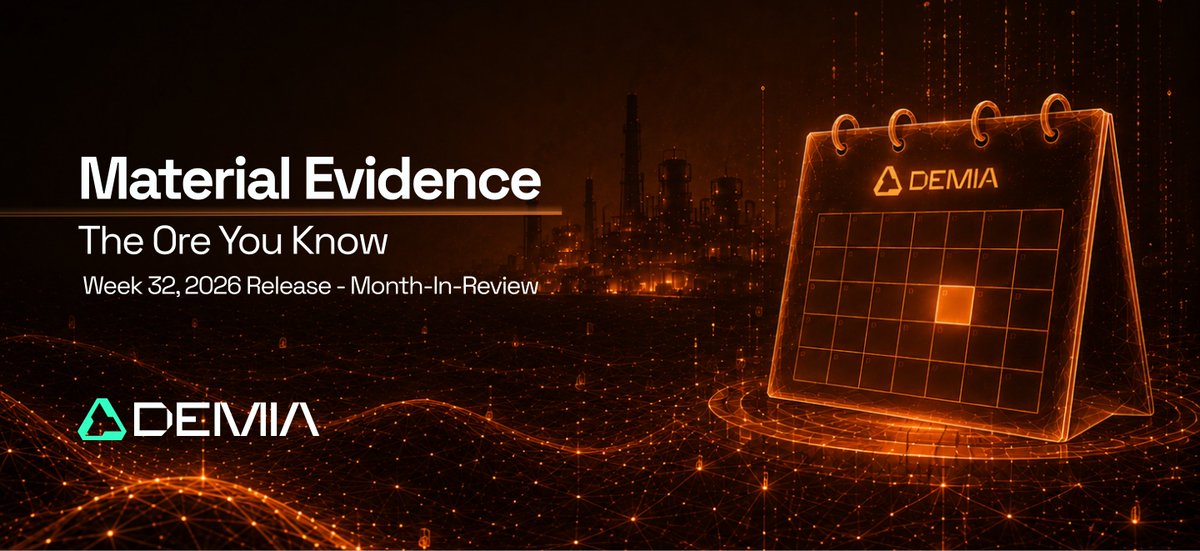 _Demia's tweet photo. 🔒 A Chinese optics company's chairman was just hit with compulsory measures for allegedly mislabeling germanium lenses as ordinary glass.

Customs caught it by reviewing three years of export records.

This week's edition of Material Evidence tracks what that says about the rest of the critical minerals market: rare earth pricing hitting a new high for the year, a multibillion-dollar merger adding a non-China mine to the map, a tungsten project reaching commercial operation, and the growing gap between what miners can produce and what the West can actually refine. 🌎

We also flag where the July 20 executive order's compliance clock is running faster than the physical buildout it depends on.

Which sector gets forced into real-time verification first: batteries, defense, or something else? Share your thoughts below! 💬

👉 Subscribe to Material Evidence to be the first to get each new edition straight into your inbox. Link in the comments.