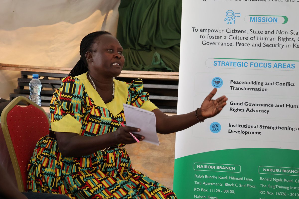 Midrifthurinet's tweet photo. Today we kicked off a weeklong Peacebuilding and Collaborative Leadership Development workshop with local peace actors, community leaders, and chiefs from Baringo North, Tiaty East and Tiaty West Sub-Counties of Baringo County. The goal is to strengthen their leadership capacities to prevent violence, foster peaceful coexistence, and lead locally owned peace initiatives, thanks to support from @DIGNITY_INT.

Participants reflected on challenges facing these areas, such as communities not talking with each other openly and genuinely; trust issues and resource-sharing tensions exacerbated by persistent drought and scarce pastures; overlapping boundaries and administrative units in Baringo North and Tiaty Central; and weak enforcement of livestock movement regulations. They also shared lived experiences from areas where collaboration and communication have successfully prevented cattle rustling.
@InteriorKE @ngaosKE @Baringo_county @tendasasa @denmarkinkenya @BenjaminCCheboi