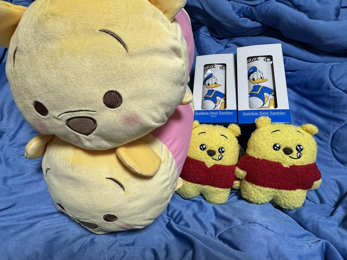 1505_rina's tweet photo. @_gupam 検索から失礼します。こちらプーさんのぬいぐるみを所持しております。
マックスのポシェットとの交換は可能でしょうか？
郵送での交換希望です。ご検討お願いします。 https://t.co/K4UoZGMQNu