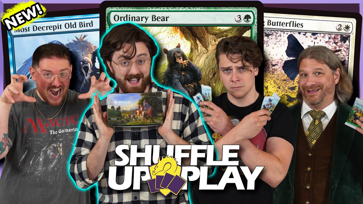TolarianCollege's tweet photo. Playing The Hobbit w/ @RealZachTheBold, @briamgilbert, and @BWheelerMTG!

Are you ready for The Hobbit Prerelease? Today, we are opening a box and playing with the newest Magic set!

Watch the FULL gameplay here: https://t.co/cMOEqanNuf

#MagicTheGathering https://t.co/Oai5HtK0MS