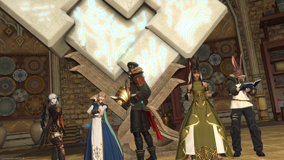 ff14_apoi's tweet photo. FCメンで塔行ってきた～！
ギミックよくわからずしっかり床掃除しました😇
これだからドキドキ初見未予習コンテンツはﾀﾏﾗﾅｲﾈ🤗 https://t.co/NN7zg7tm3y
