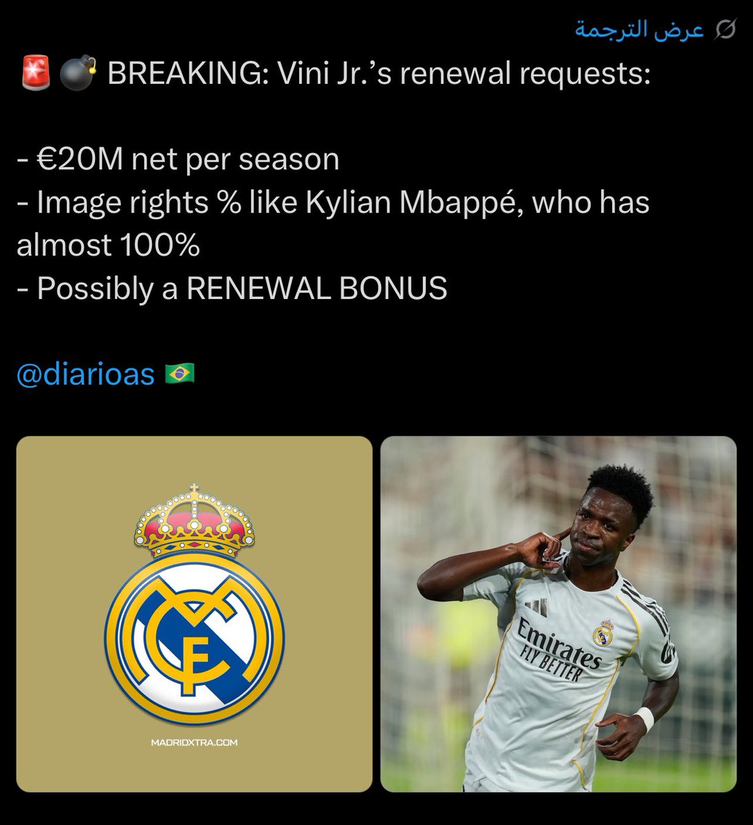 MD8_000's tweet photo. They’re both jealous of him.
One wants his salary, the other wants his stardom.

Yet people still blame Mbappe, when their jealousy and resentment are the real reason. 
It’s not his fault he’s better than both of them. https://t.co/tJMa9la290
