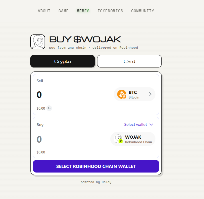 thewojaktoken's tweet photo. Our native bridge is now live!

One click, swap any token directly to Wojak. 

Bitcoin, Sol, Hyperliquid, BNB or any of dusted memes.

1% transcation fee will be used for Buyback and Marketing.

Credit card purchasing is available as well, powered by Moonpay. 

Swap Here: https://t.co/HFnj51FiYf