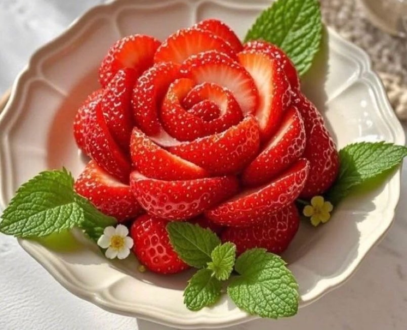 gentleescape's tweet photo. strawberry rose art https://t.co/Q8sbsSFzah