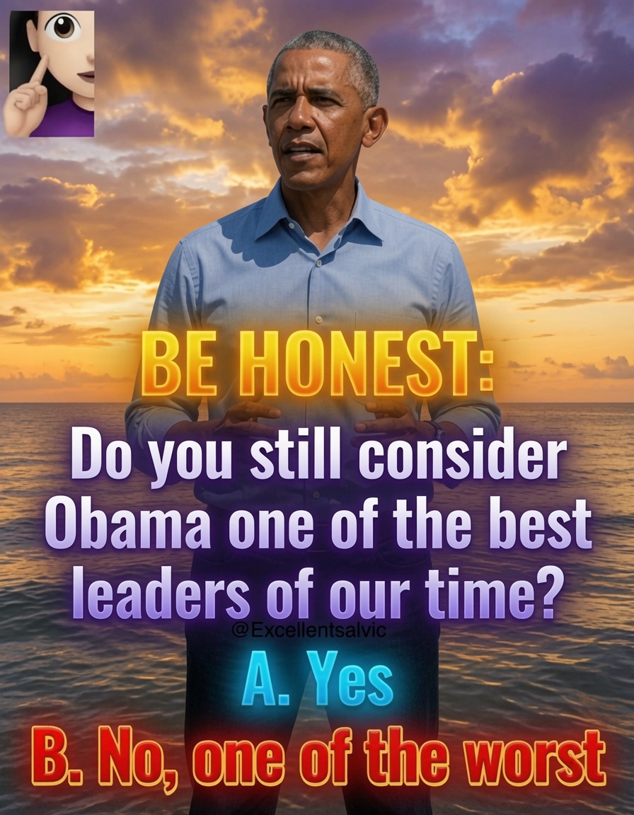 zexy9461's tweet photo. 💥BM Ost: Do you still consider Obama one of the best leaders of his time?
A. Yes
B. No, one of the worst
What do you think?
Write your answer in the comments. https://t.co/DBtTPsjPiP
