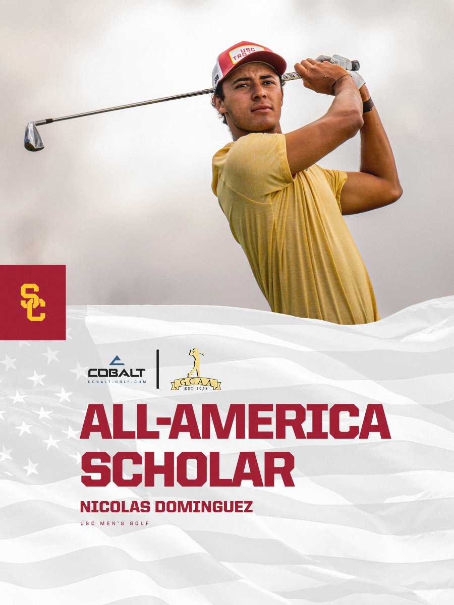 USCMensGolf's tweet photo. A successful year in the classroom! 📚

Jack Buchanan and Nicolas Dominguez are @GolfCoachesAssn All-America Scholars! https://t.co/qLz3N1fETZ