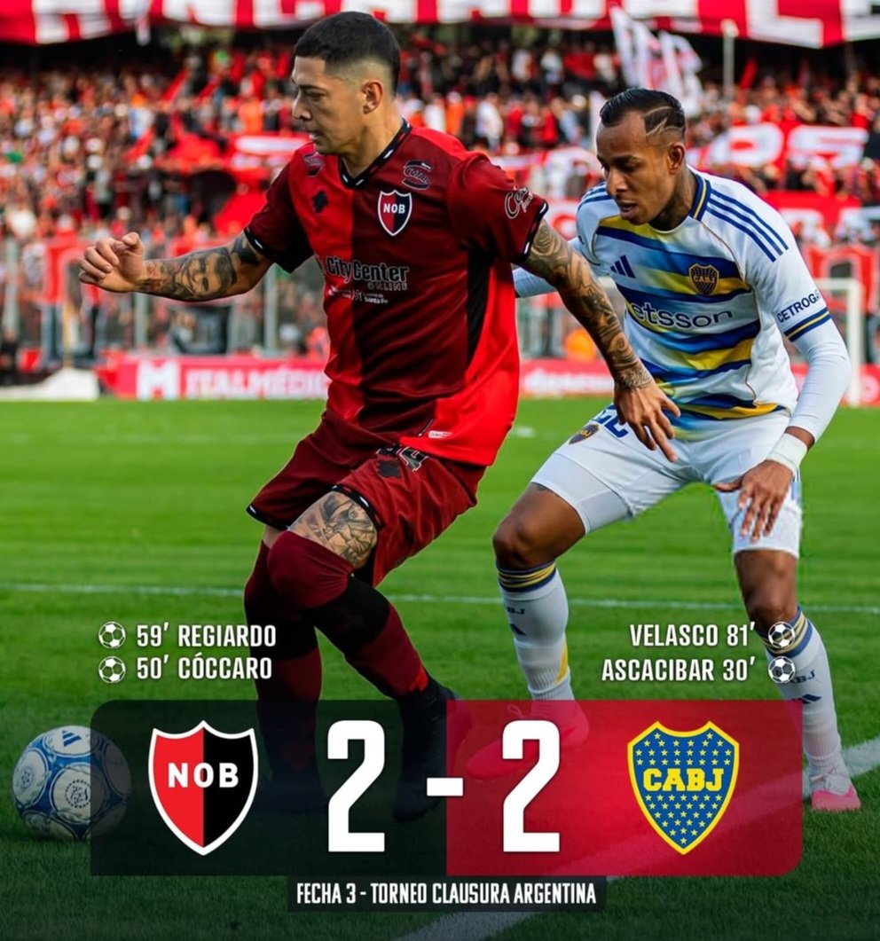70w3rs's tweet photo. Mal inicio de torneo para los 2 grandes de Argentina ⚽️

Empata el Xeneize ante Newell's y el Millonario cae ante Rosario Central ❌️

¿Quién tiene la culpa de estos papelones?

#ligaargentina #riverplate #bocajuniors #futbolargentino https://t.co/taGC73kmtQ