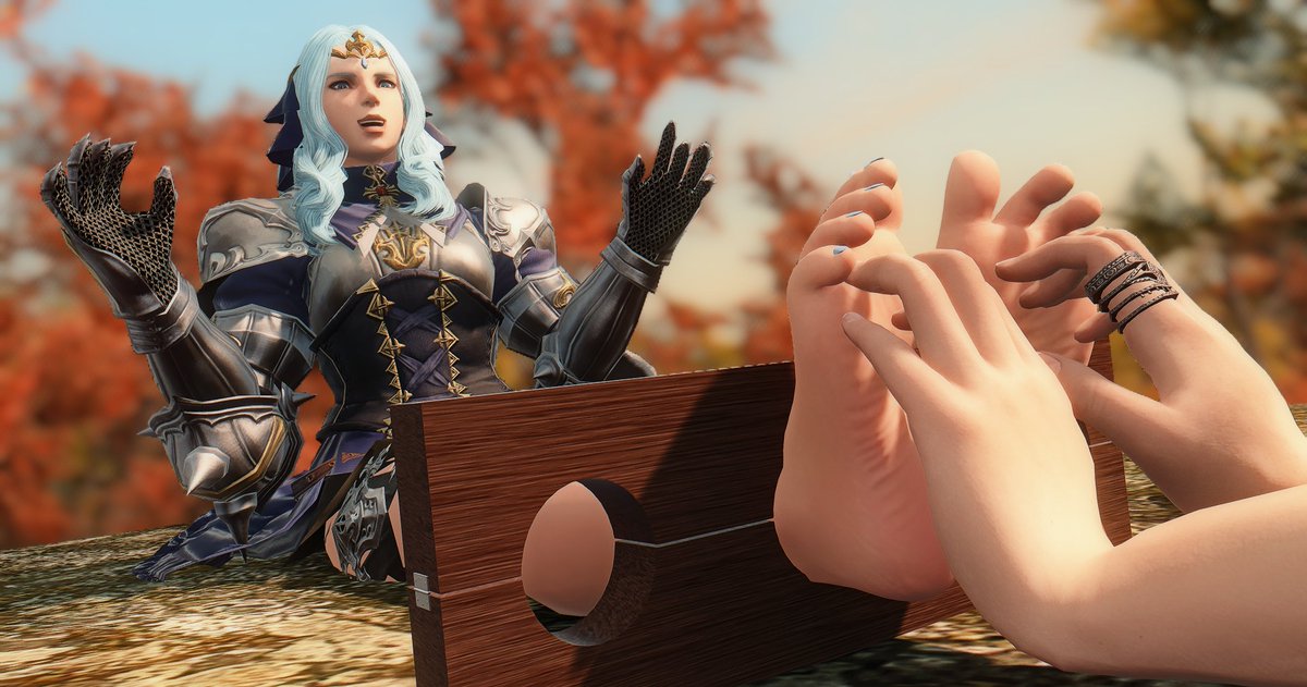 BunnyFootboy's tweet photo. Normally I'm not one to tickle others, but @RobertaFFXIV insisted; and she seems to be having a great time! Hmm...maybe I should add tickling to the services I offer...

Hope you all enjoy!~ https://t.co/38FFivOpw3