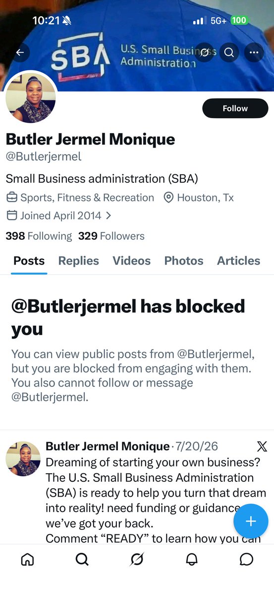 CoachJimerson's tweet photo. I got BLOCKED because she stole my page and X would not give it back to me https://t.co/v8UM49kWWd